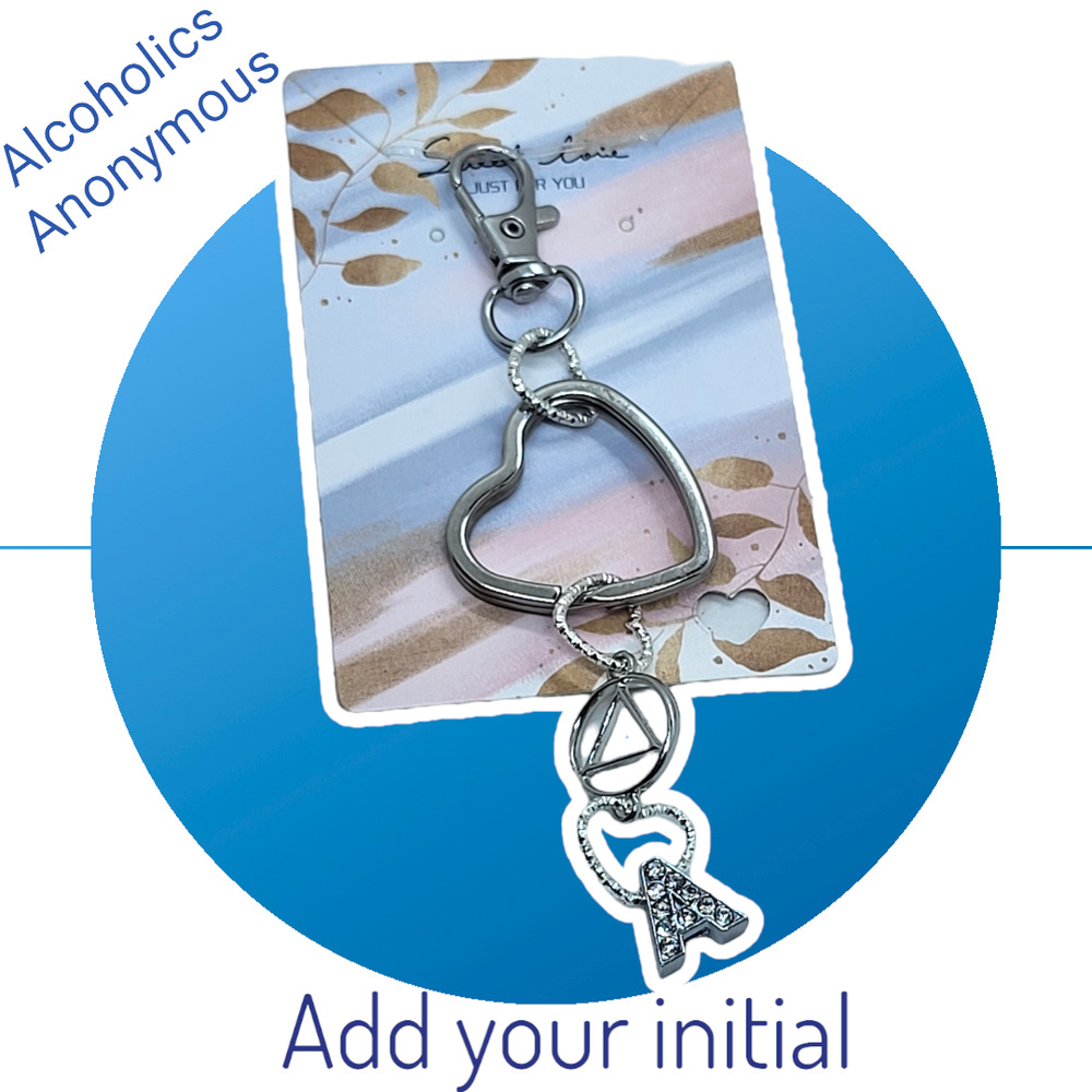 NA Narcotics Anonymous tree of life, gold live your dream keychain! Free goodie